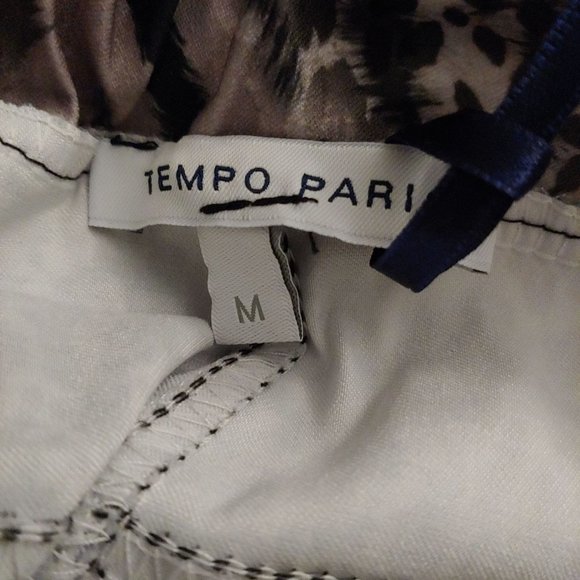 Tempo Paris Black, Grey and Brown Leopard Pattern Hogger Pockets. M - Picture 11 of 12